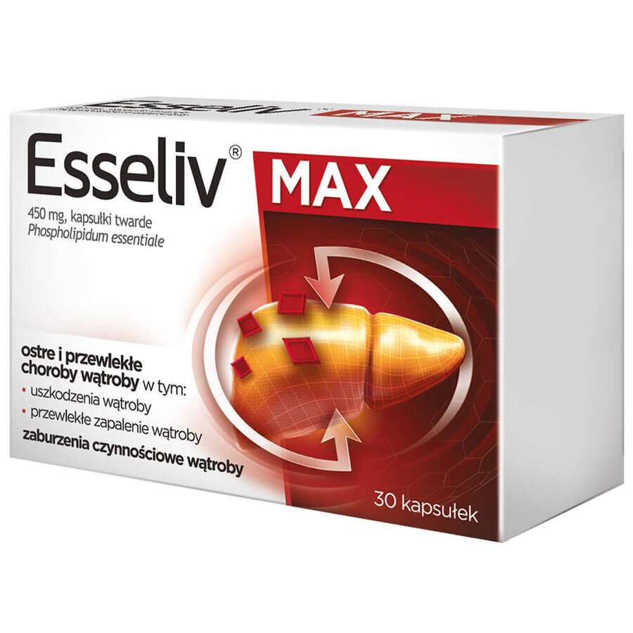 Esseliv Max 450 mg, 30 harde capsules