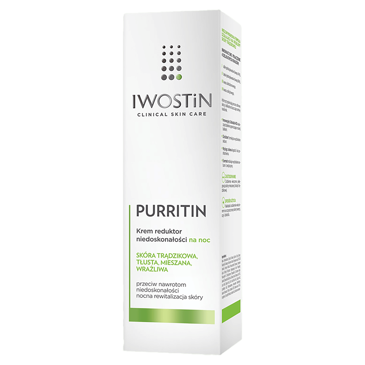 Iwostin Purritin, cremă de noapte care reduce imperfecțiunile, 40 ml