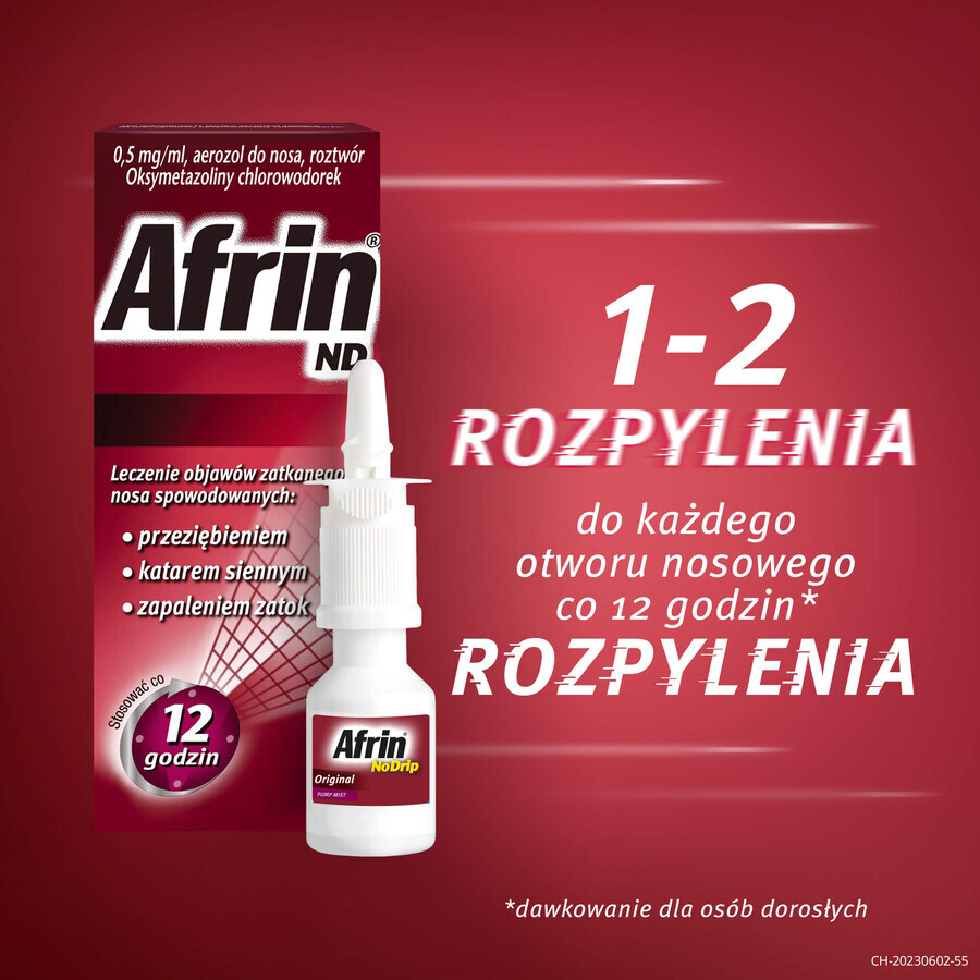 Afrin ND 0,5 mg/ml, Nasenspray, Lösung, 15 ml