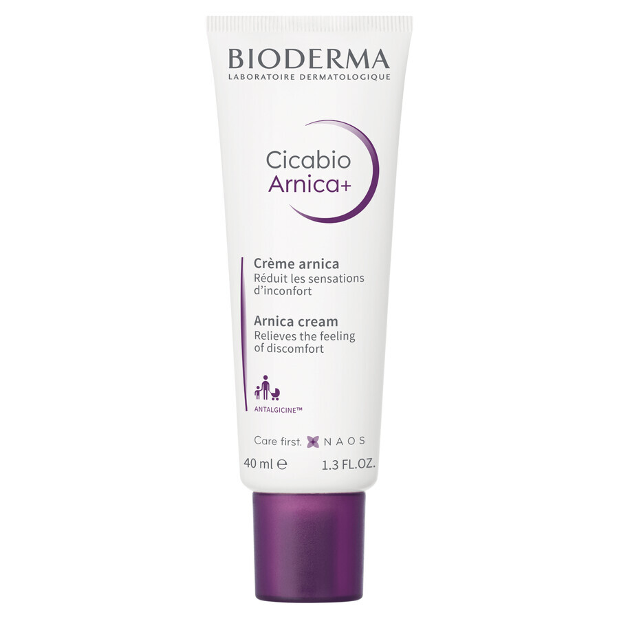 Bioderma Cicabio Arnica+, cremă regenerantă pentru vânătăi, umflături și contuzii, 40 ml