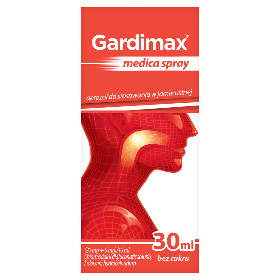 Gardimax Medica Spray (20 mg + 5 mg)/10 ml, Mundspray, 30 ml