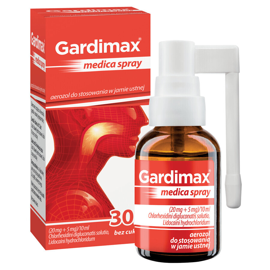 Gardimax Medica Spray (20 mg + 5 mg)/10 ml, Mundspray, 30 ml