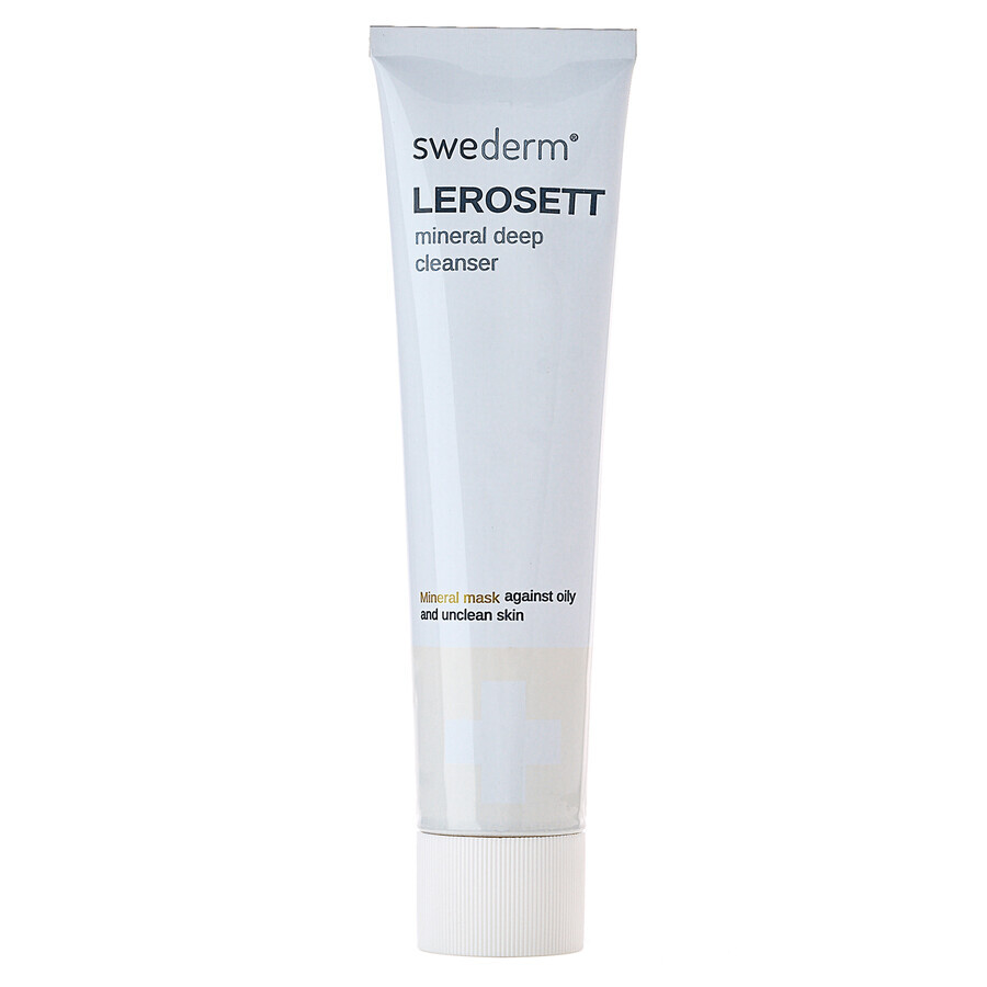 Swederm Lerosett, Reinigungsmaske, fettige Haut, Mischhaut und zu Akne neigende Haut, 70 ml