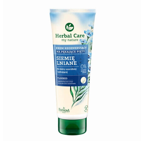 Farmona Herbal Care, cremă pentru călcâie crăpate cu semințe de in, 100 ml