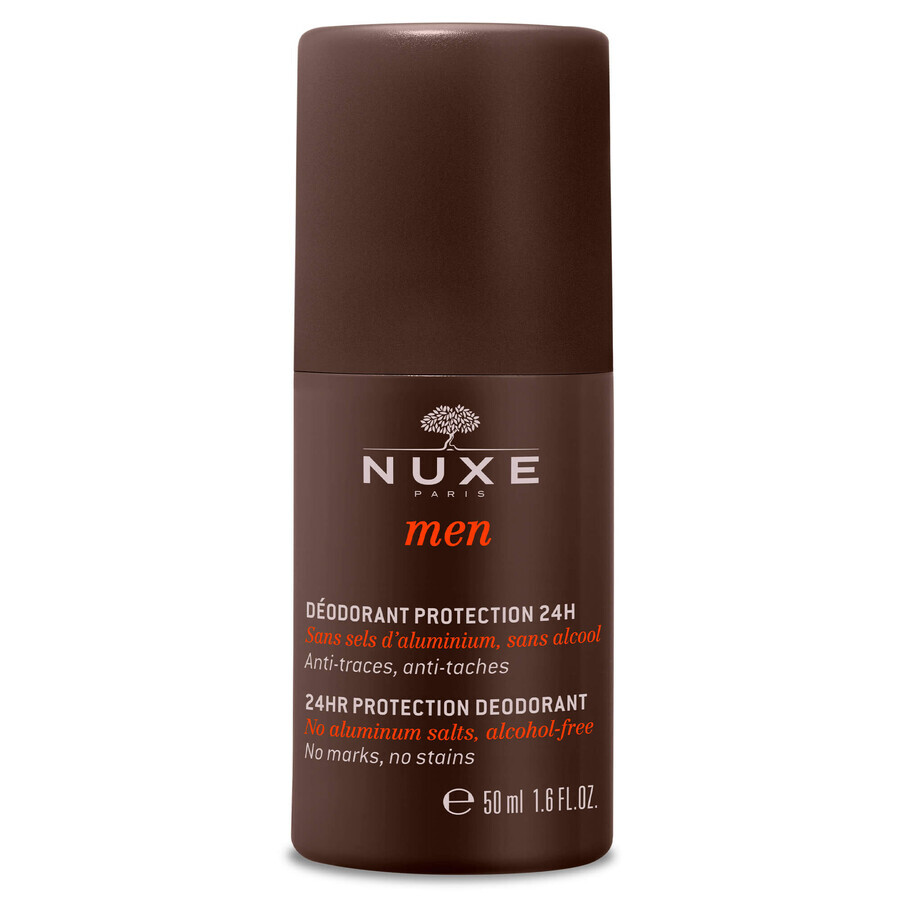 Nuxe Men, deodorant pentru protecție permanentă, roll-on, 50 ml