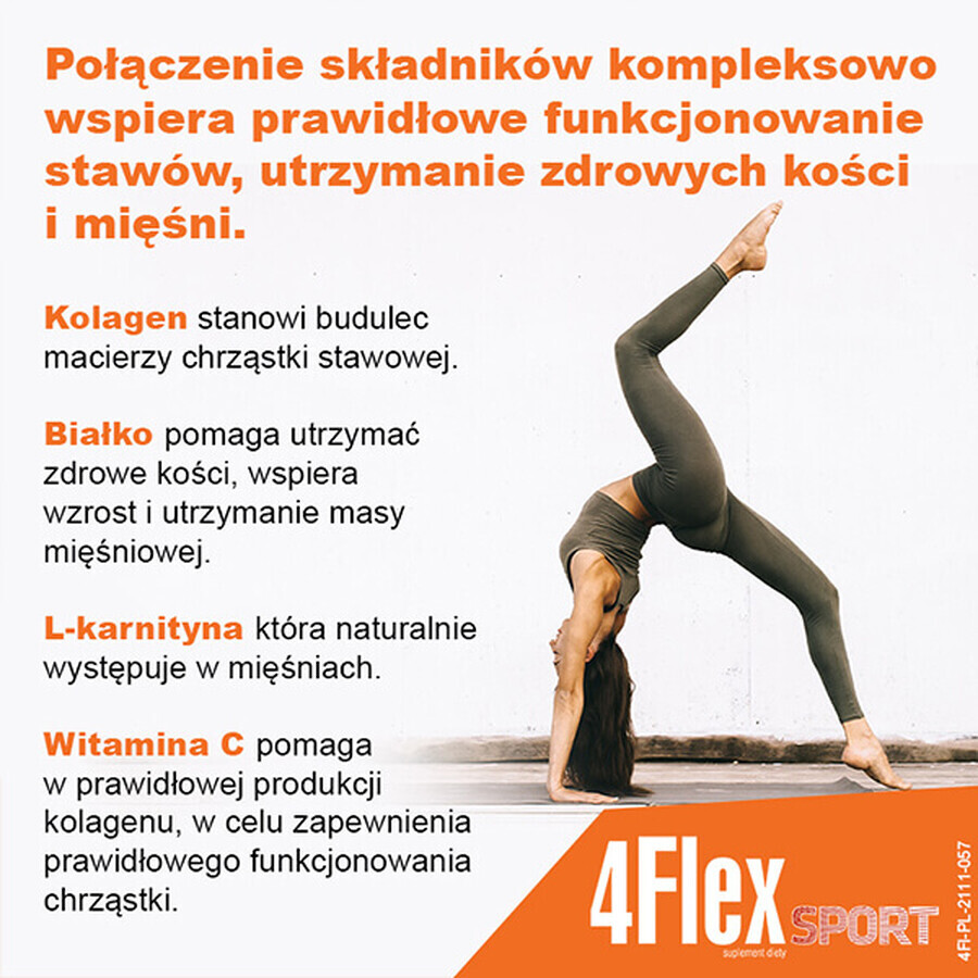 4Flex Sport, aromă de căpșuni, 30 pliculețe