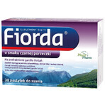 Fiorda, zwarte bessensmaak, 30 zuigtabletten