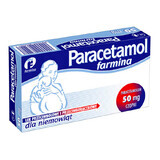 Paracetamolo Farmina 50 mg, supposte per neonati, 10 pezzi