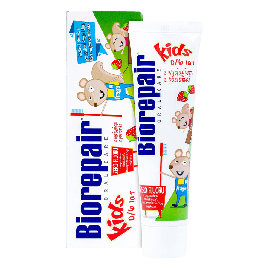 Biorepair Kids, pastă de dinți pentru copii de la 0 la 6 ani, 50 ml