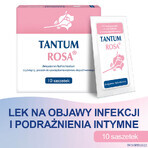 Tantum Rosa 53,2 mg/g, pulbere pentru soluție de irigare vaginală, 10 pliculețe