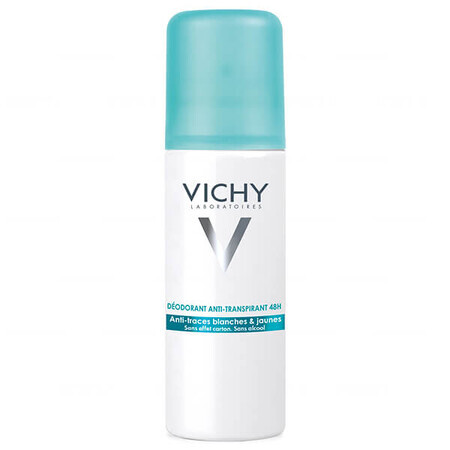 Vichy, spray antitranspirante 48h, contra las marcas en la ropa, 125 ml