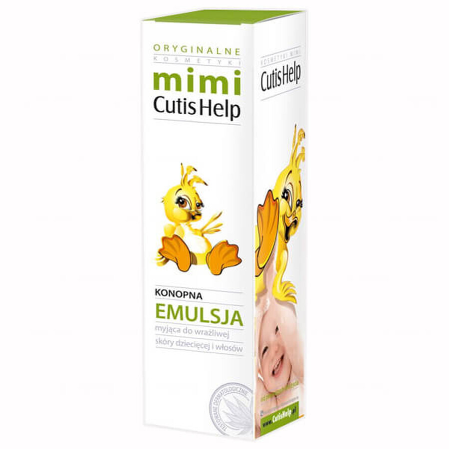 CutisHelp Mimi, emulsione lavante per corpo e capelli alla canapa, dal 1° giorno, 200 ml