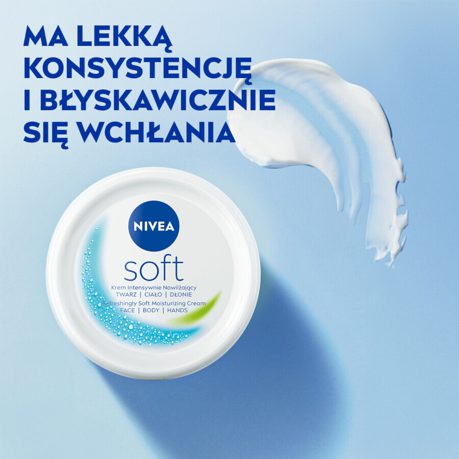 Nivea Soft, intensiv feuchtigkeitsspendende Creme, 300 ml