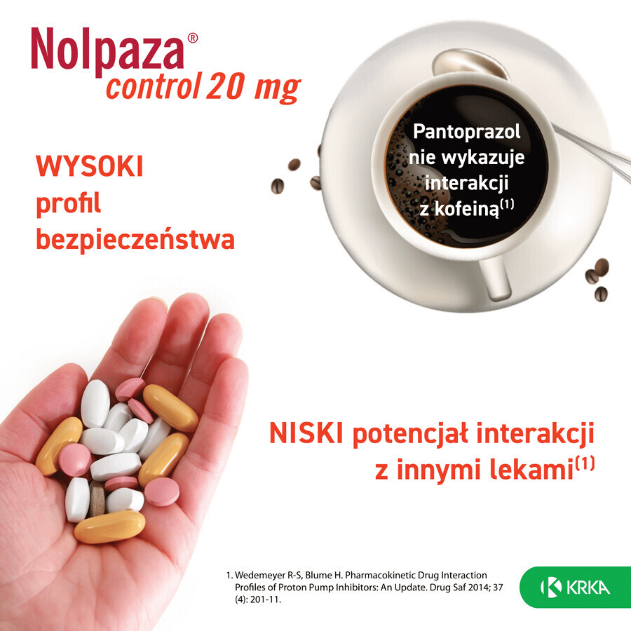 Nolpaza Control 20 mg, 14 comprimidos enterales