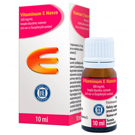 Vitaminum E Hasco 300 UI/ml, gouttes orales, 10 ml