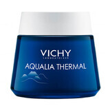 Vichy Aqualia Thermal, gel-cremă de noapte hidratantă și regenerantă, Night Spa,75 ml