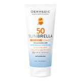 Dermedic Sunbrella Baby, lapte protector pentru copii de la 1 lună, pentru față și corp, piele sensibilă, SPF 50, 100 ml