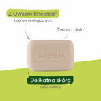 A-Derma, baton dermatologic de curățare pentru față și corp, 100 g