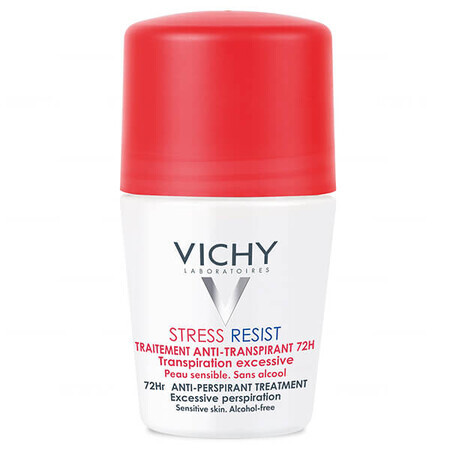 Vichy Stress Resist, antiperspirant roll-on, tratament intensiv împotriva transpirației, 72h, 50 ml