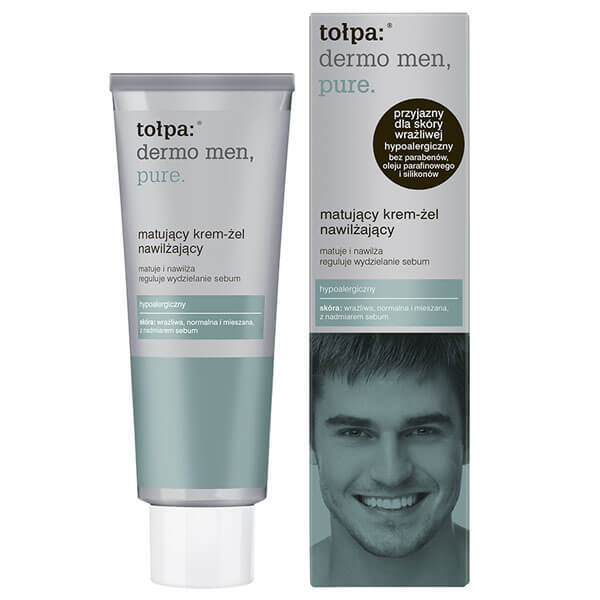 Tolpa Dermo MEN, Gel-cremă pur, matifiant și hidratant, 40 ml