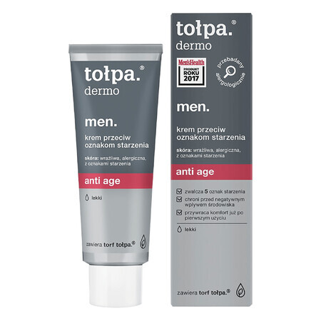 Tolpa Dermo MEN, Anti-age, cremă anti-îmbătrânire, 40 ml