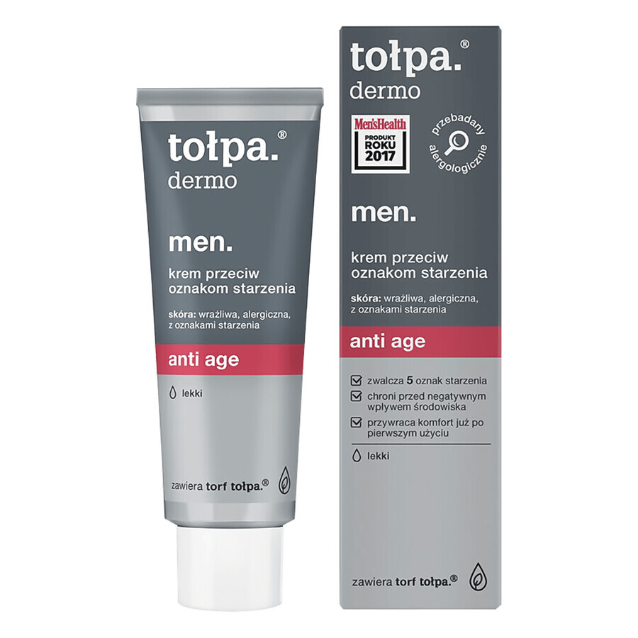 Tolpa Dermo MEN, Anti-age, cremă anti-îmbătrânire, 40 ml