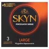 Préservatifs Unimil Skyn Large sans latex, 3 pièces