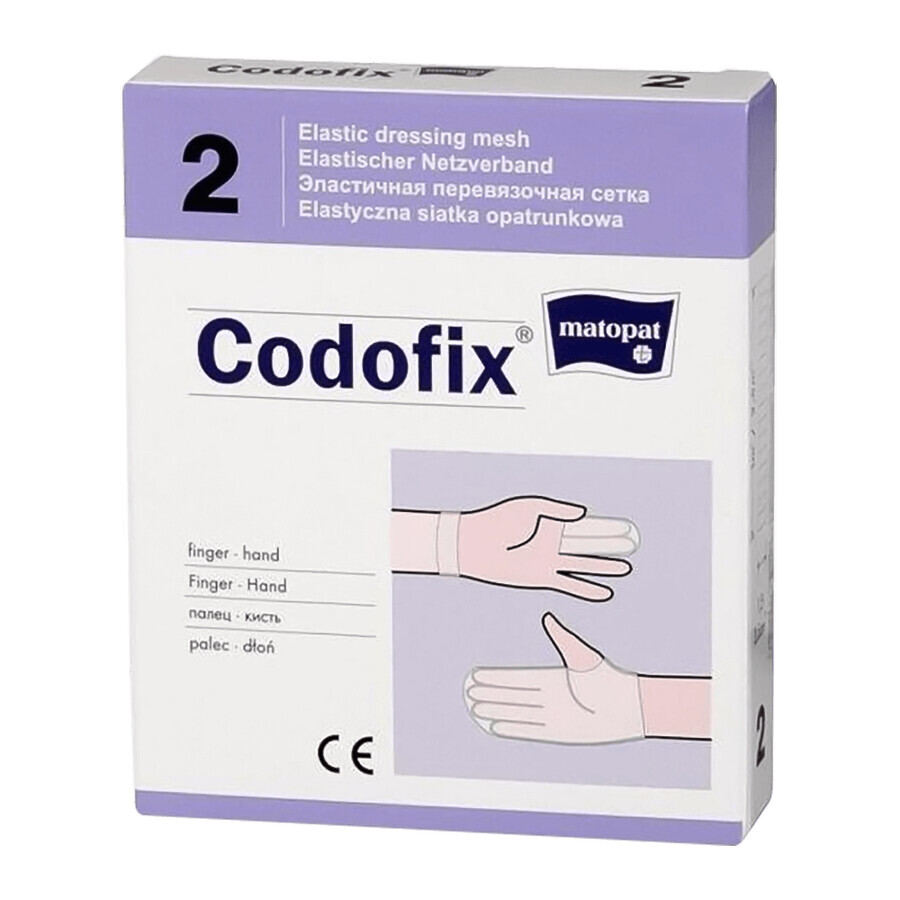 Matopat Codofix 2, apósito de malla elástica, no estéril, 2 cm x 1 m, 1 pieza