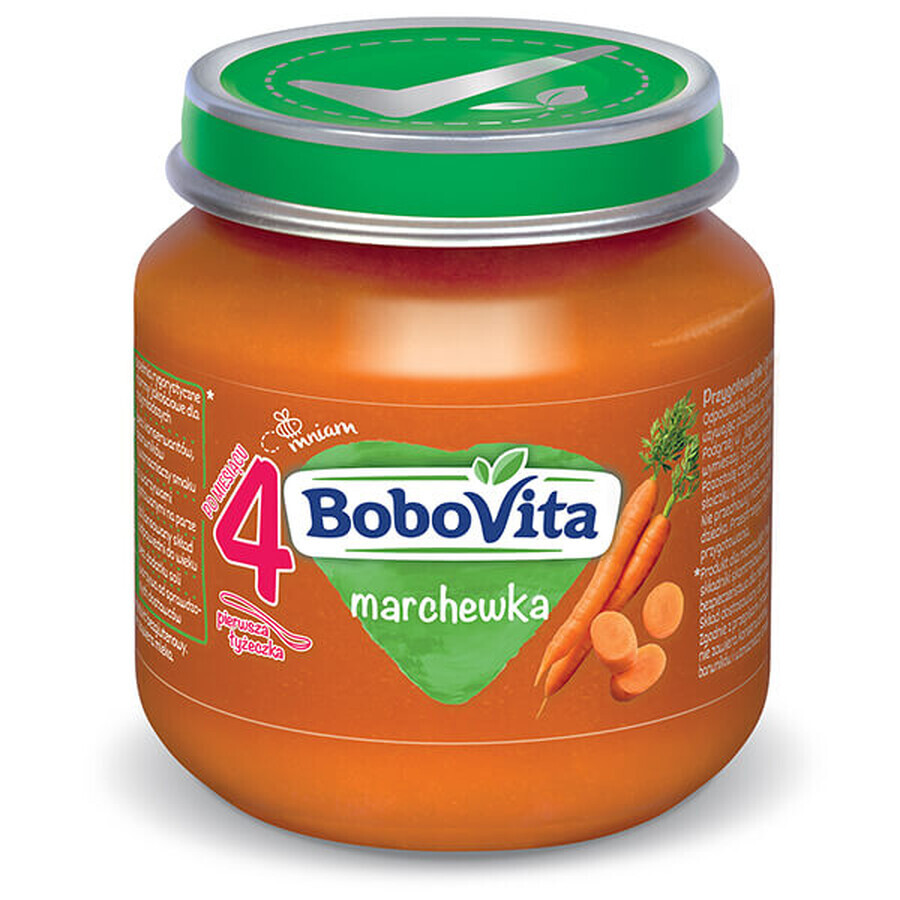 BoboVita Dinner, morcov, după 4 luni, 125 g