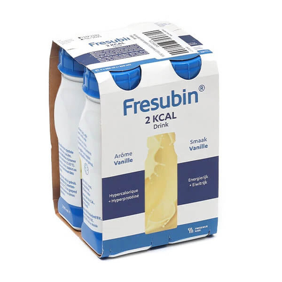 Fresubin 2kcal drink vanilie, 4 x 200ml, Fresenius Kabi