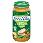 BoboVita Dinner, mâncare de pui și spanac, după 12 luni, 250 g