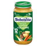 BoboVita Dinner, legume într-un vas cu vițel, după 12 luni, 250 g