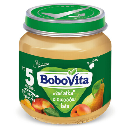 BoboVita Desert, salată de fructe de vară, după 5 luni, 125 g