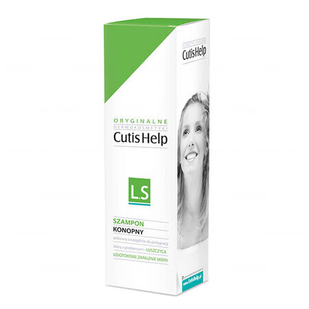 CutisHelp LS, șampon de cânepă, psoriazis, dermatită seboreică, 200 ml