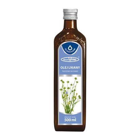 Oleofarm LinumVital, ulei de in presat la rece, 500 ml