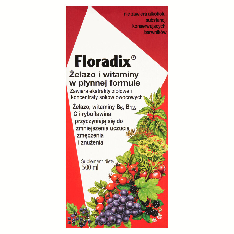 Floradix Eisen &amp; Vitamine, 500 ml