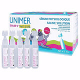 Unimer Baby NaCl 0,9%, soluție salină, 5 ml x 50 fiole 