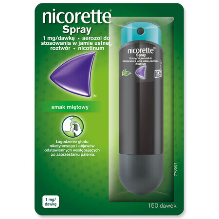 Nicorette Spray 1 mg/doză, spray oral, 150 doze