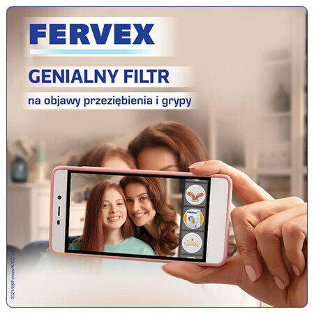 Fervex 500 mg + 200 mg + 25 mg, granulat pentru soluție orală, aromă de lămâie, 8 plicuri