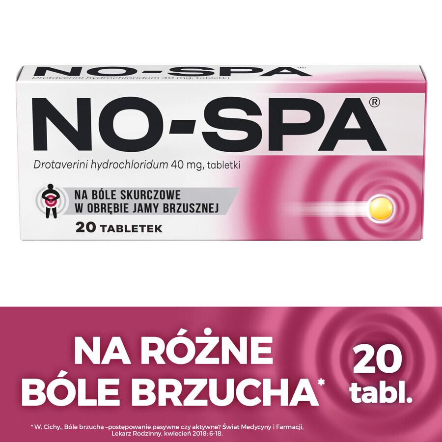 No-Spa 40 mg, 20 comprimate