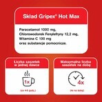 Gripex Hot Max 1000 mg + 100 mg + 12,2 mg, poeder voor orale oplossing, 12 sachets