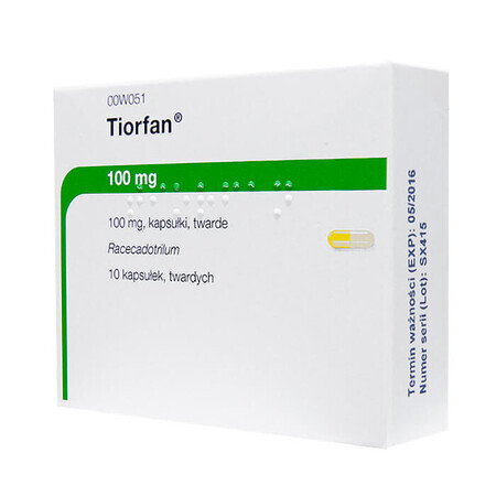 Tiorfan 100 mg, 10 capsule tari