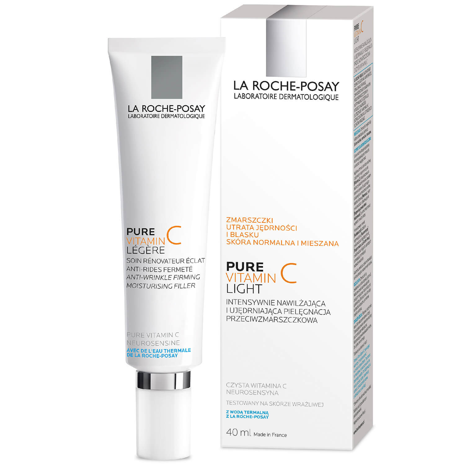 La Roche-Posay Vitamina C pură, tratament antirid intensiv hidratant și fortifiant, 40 ml