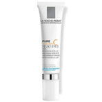 La Roche-Posay Pure Vitamin C Eyes, cuidado de ojos antiarrugas intensamente hidratante y reafirmante, 15 ml