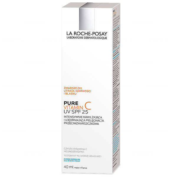 La Roche-Posay Pure Vitamin C UV, tratament antirid intensiv hidratant și întăritor, SPF 25, 40ml