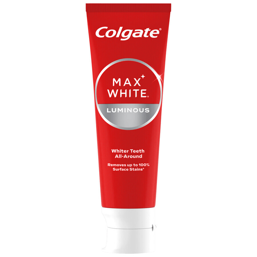 Colgate Max White Luminous, Fluoridzahnpasta, prickelnde Minze, 75 ml