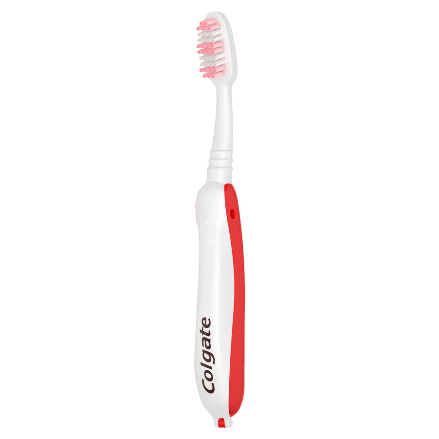 Colgate Portable/Travel, periuță de dinți pliabilă de călătorie, moale, 1 buc