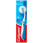 Colgate Portable/Travel, periuță de dinți pliabilă de călătorie, moale, 1 buc