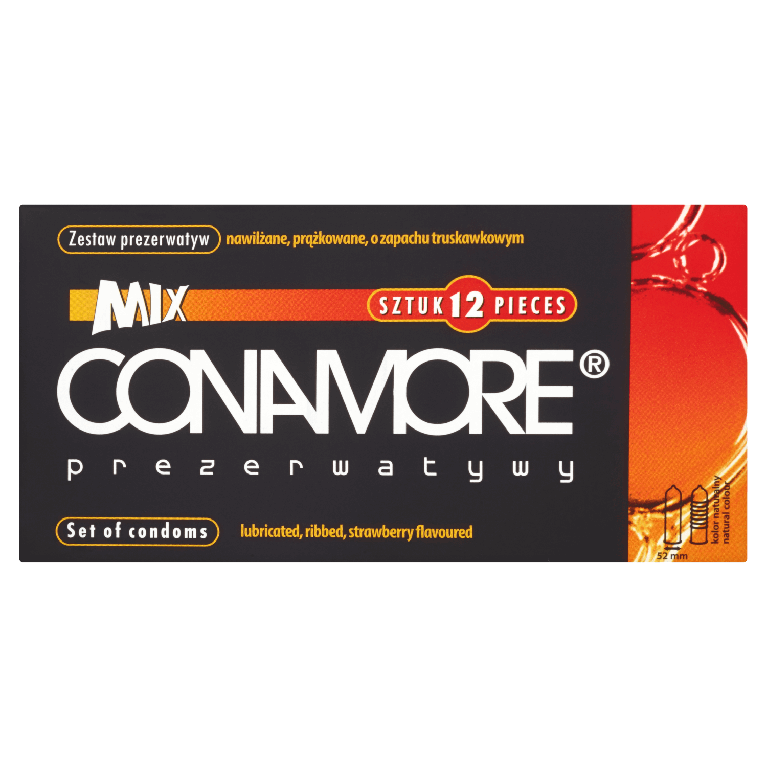 Conamore, prezervative, Mix, 12 bucăți