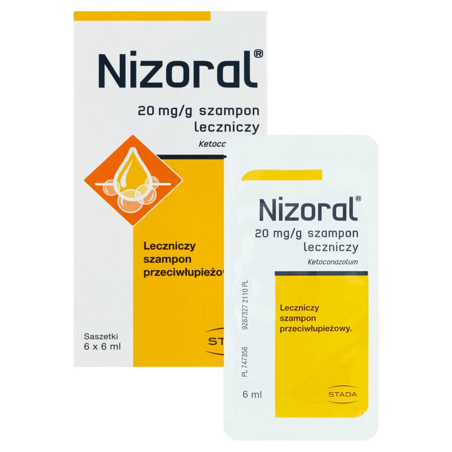 Nizoral 20 mg/g, shampoo antiforfora, 6 ml x 6 bustine